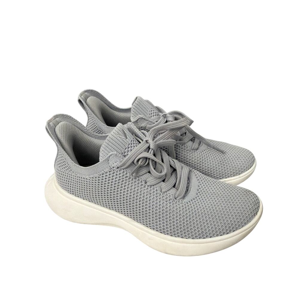 Vivaia Shoes Womens Size 6 Urban Slip On Handsfree Gray White Knit Sneaker 36